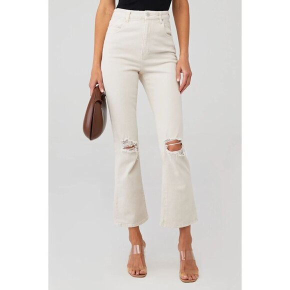 Rolla's Dusters Bootcut Crop Worn Salt Womens Size 26 - Picture 2 of 12